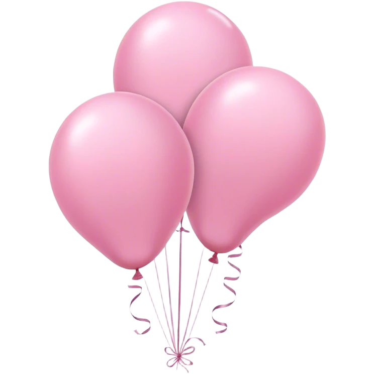 soft pink balloons emoji