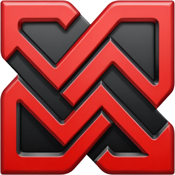 Signo nazi rojo y negro emoji