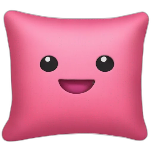 pink cushion emoji