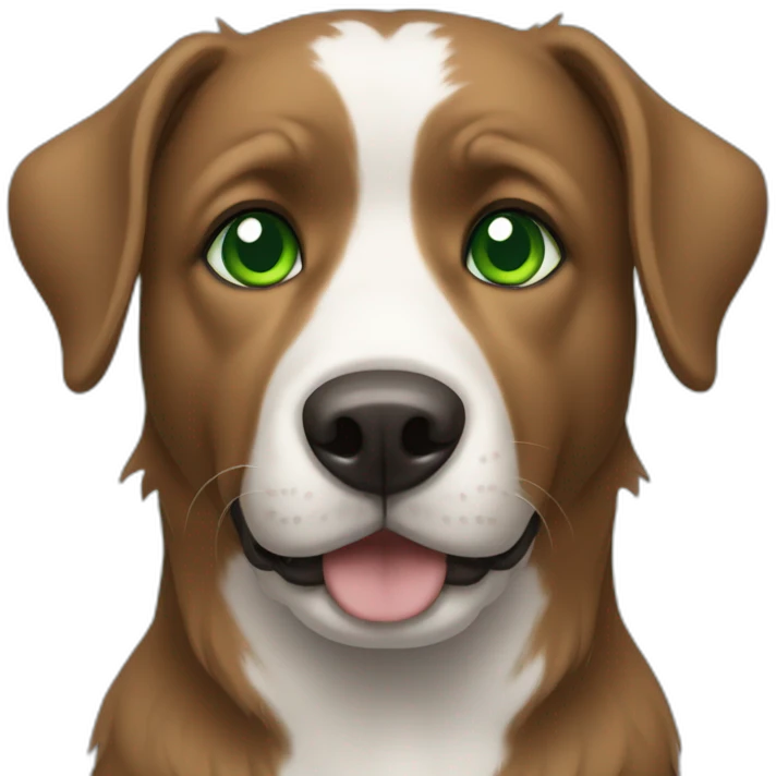 dog with green eyes emoji