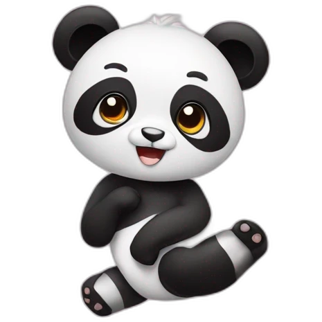 a panda who does rhythmic gymnastics emoji