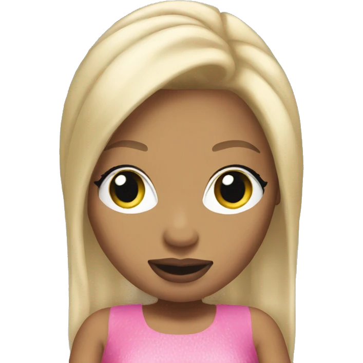 Nicki Minaj with blonde hair emoji