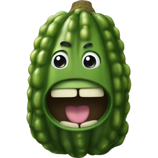 Pickle man mascot emoji