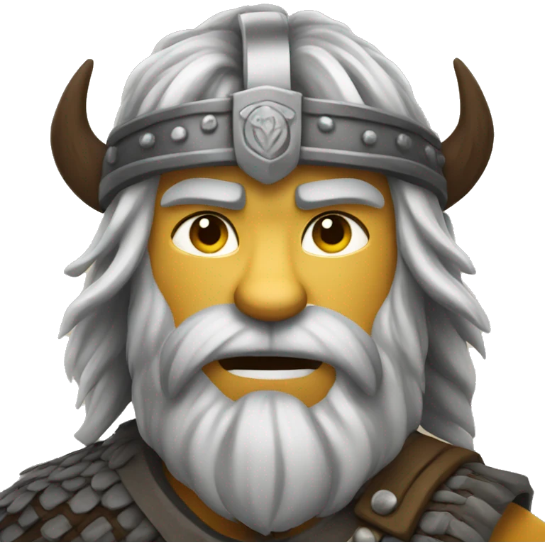 Viking wolf warrior emoji