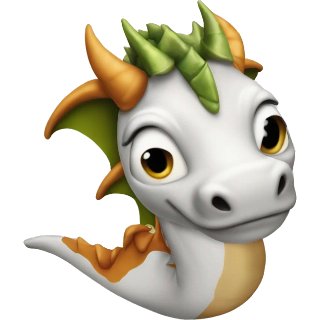 dragon sur une vache emoji