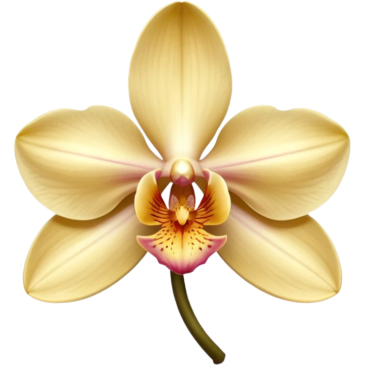 Beige orchid  emoji