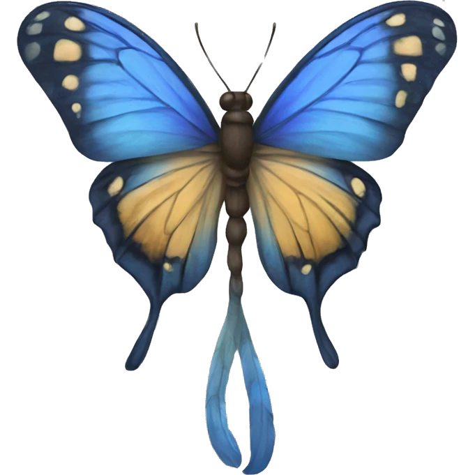 Mariposa azul  emoji