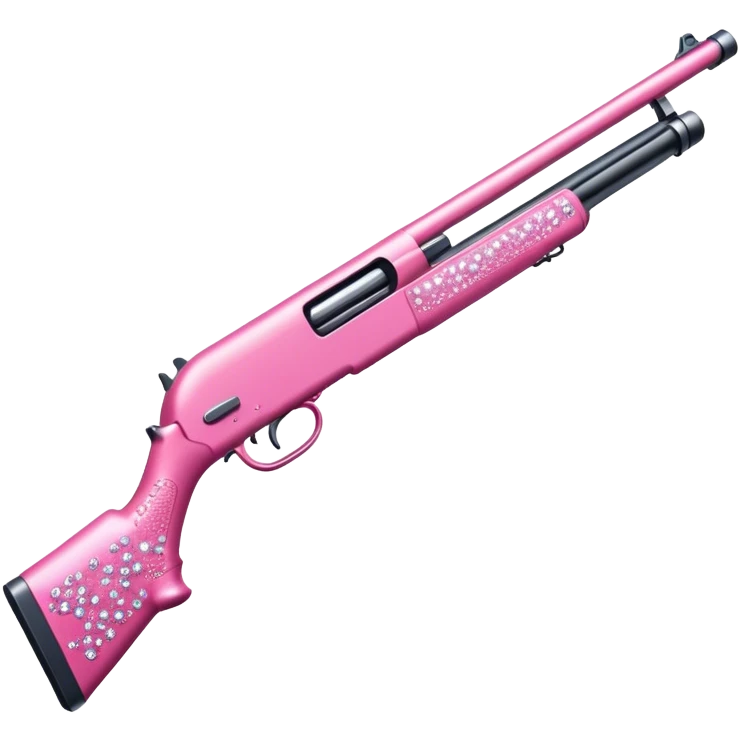 pink bedazzled shotgun emoji