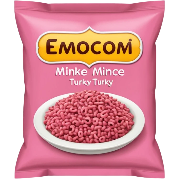 Turkey mince in packet  emoji