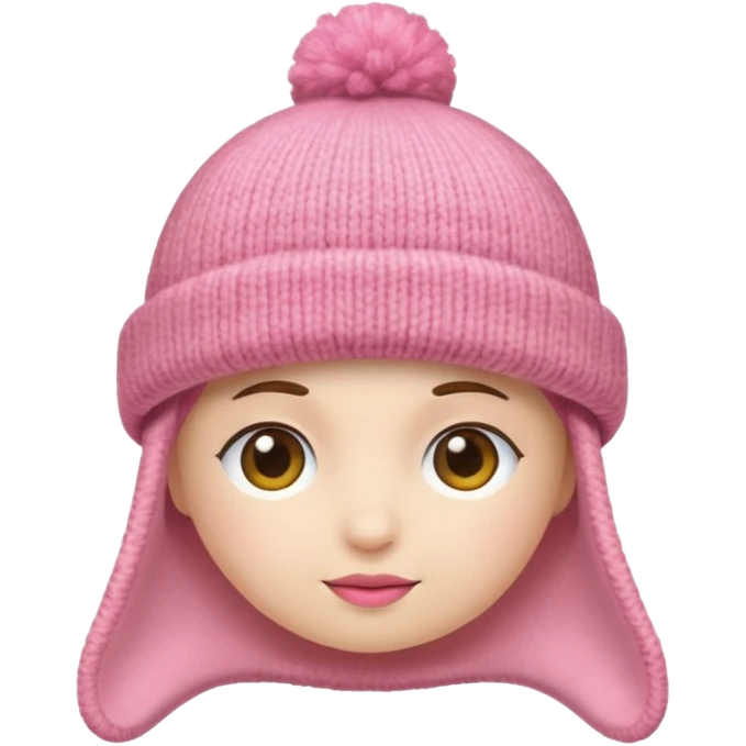 a pink hat emoji