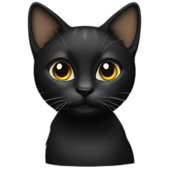 Cat-black emoji