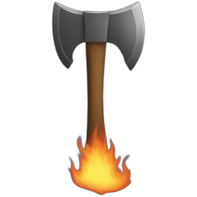 Axe  fire  emoji