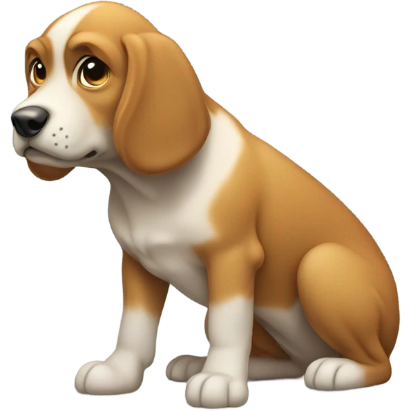 Dog pooping  emoji