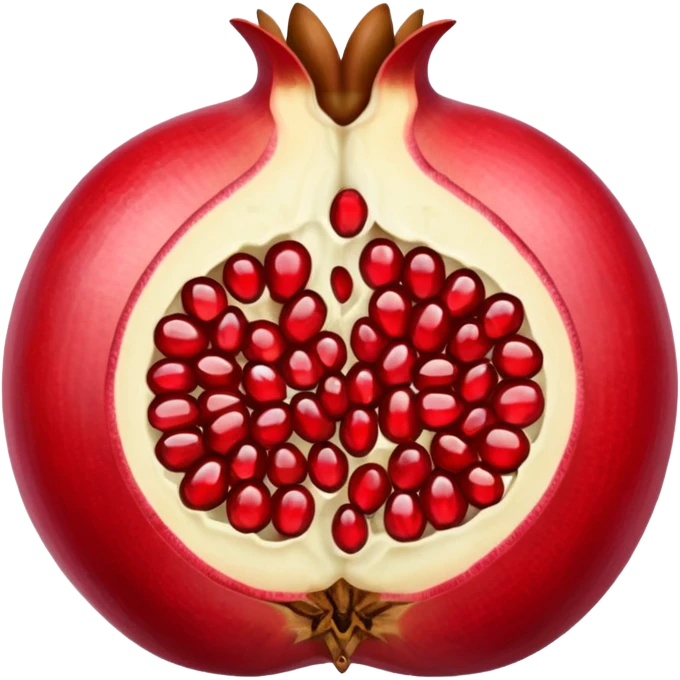Half Open Pomegranate emoji