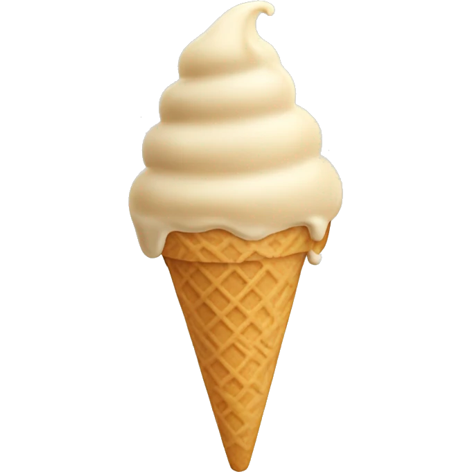 Beige ice cream  emoji