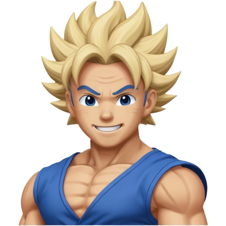 ssj blue form happy  emoji