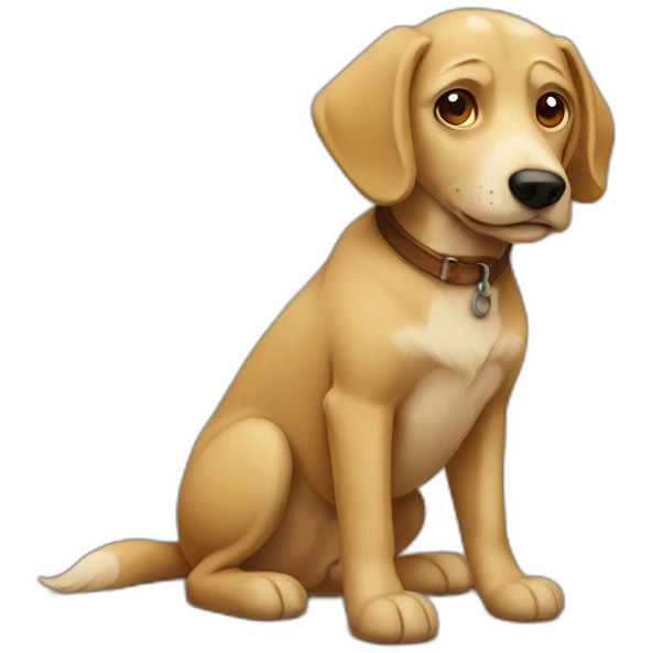 weinender hund emoji