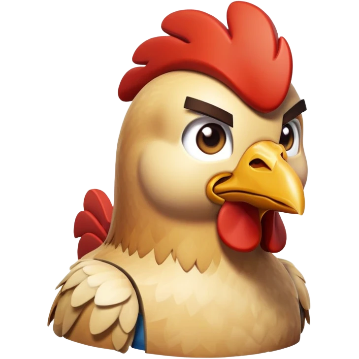 Chicken JOCKY from Minecraft Steve  emoji