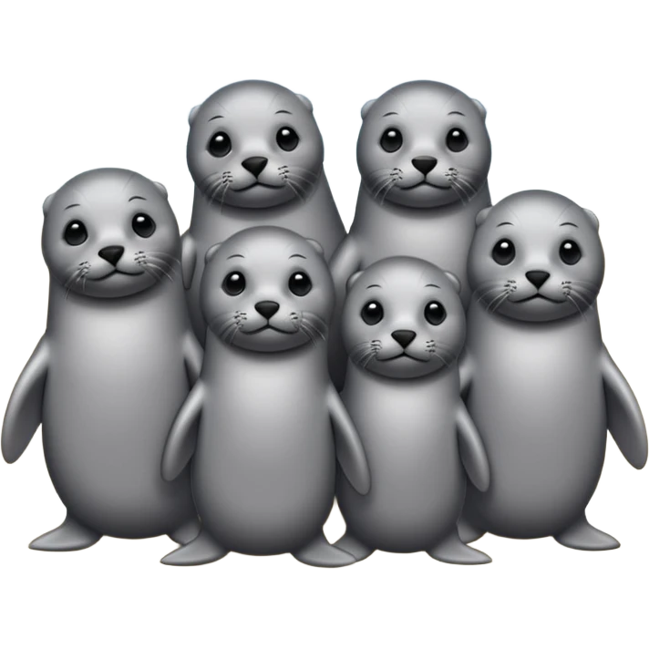 phoques à la plage emoji