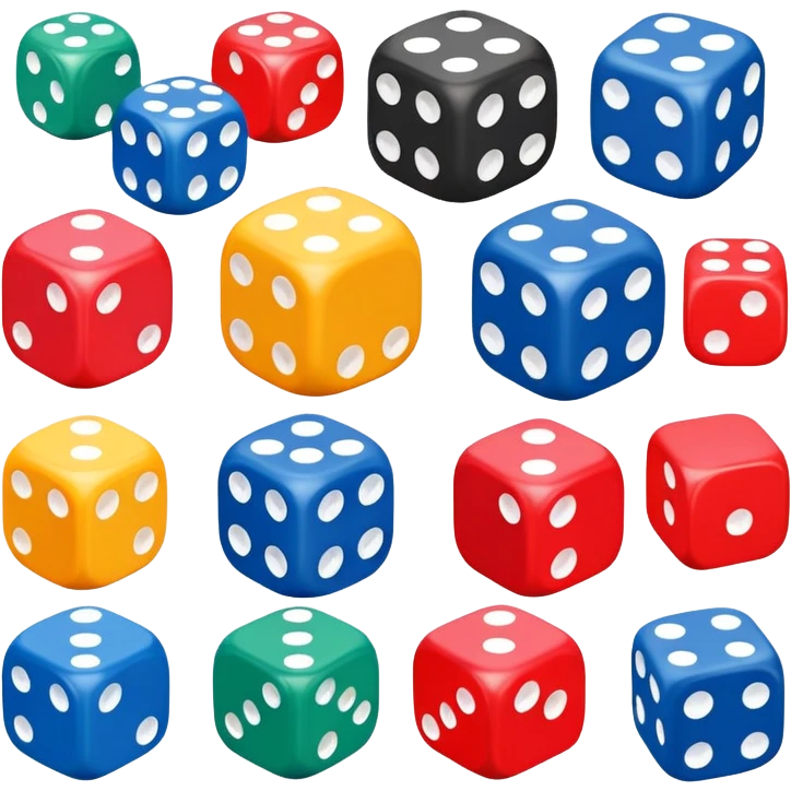 board game dice for group play with other persons emoji