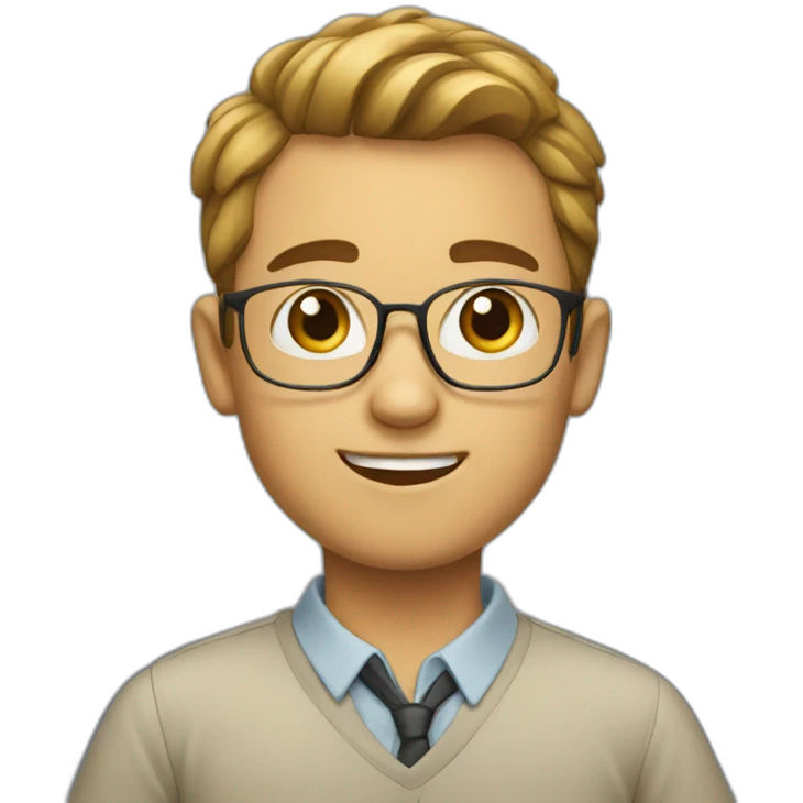Smart boy emoji