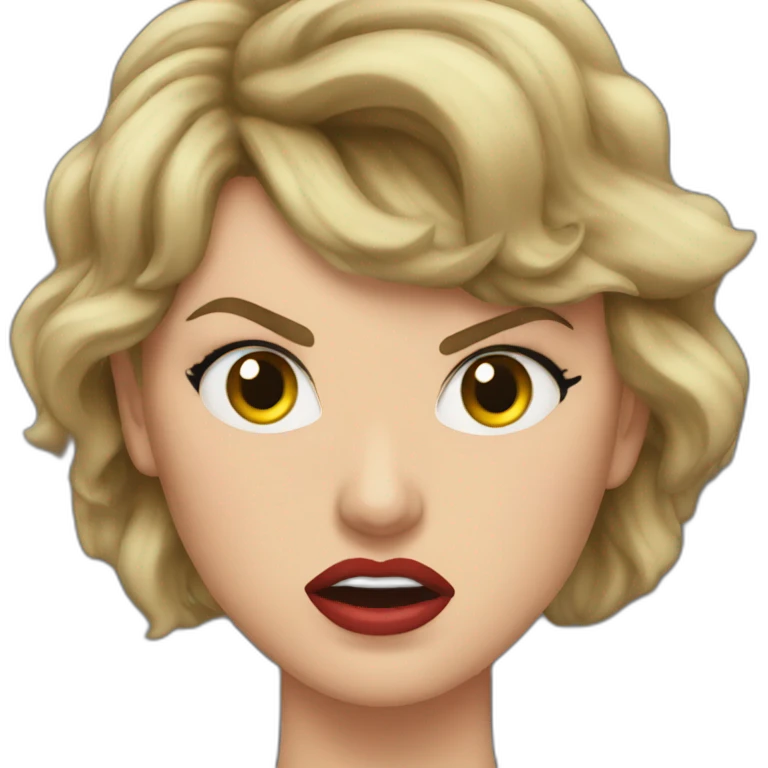 Taylor Swift angry emoji