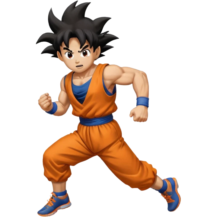 Goku run away  emoji