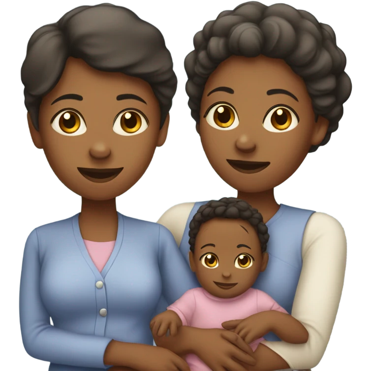 Single black mom of 1 female older child 1 female newborn  and 1 toddler son emoji