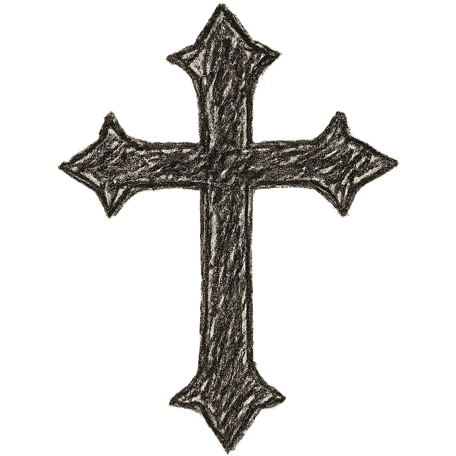 goth cross emoji