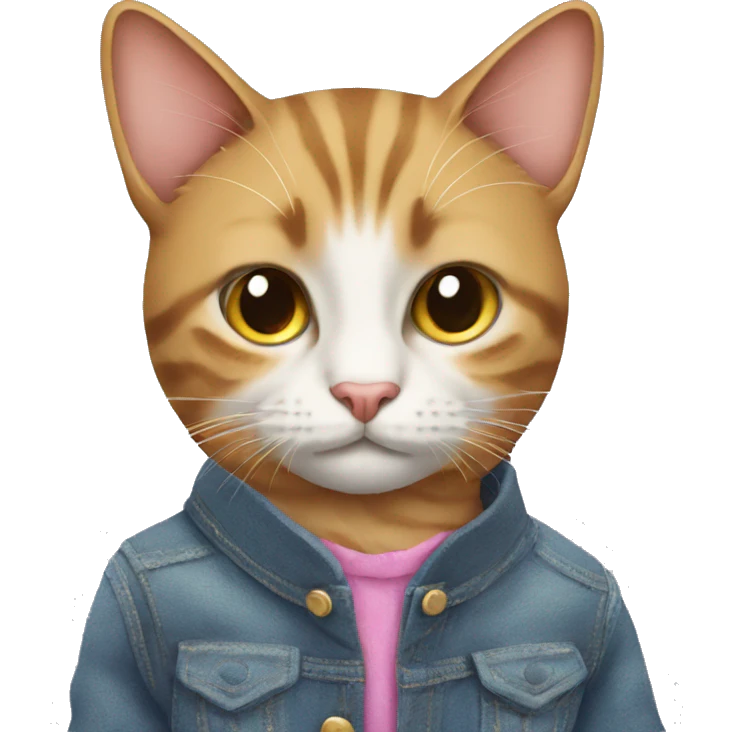 Cat wearing clothes emoji