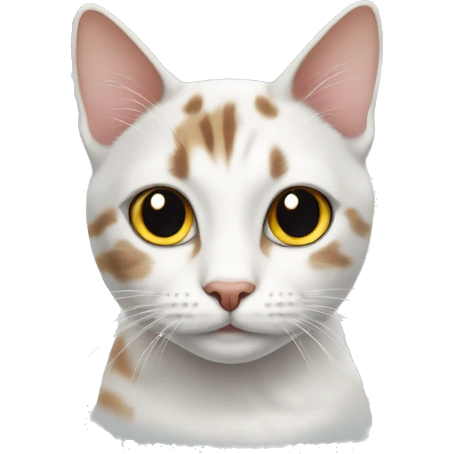 White and tabby cat emoji