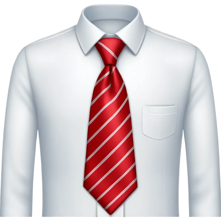 red necktie, professional attire accessory emoji