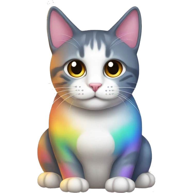 Gato arcoiris  emoji