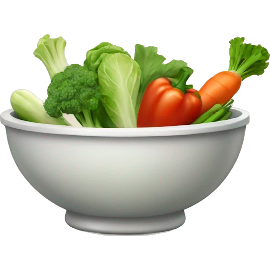 Vegetable bowl emoji