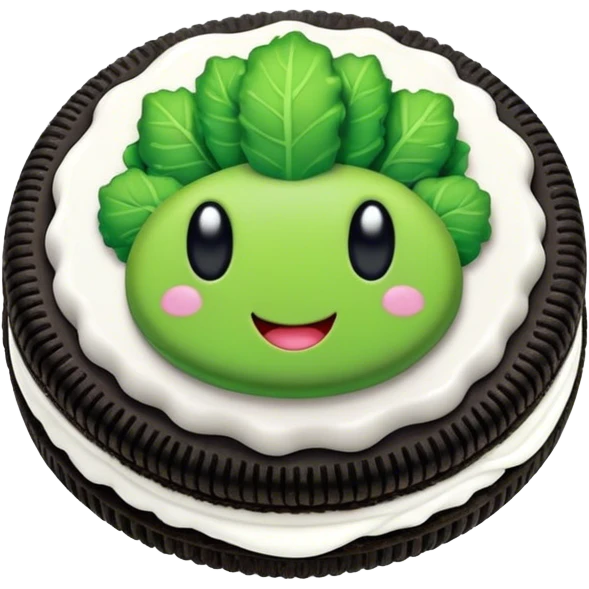 Broccolo flavored Oreo by Oriteo (Oritteo) emoji