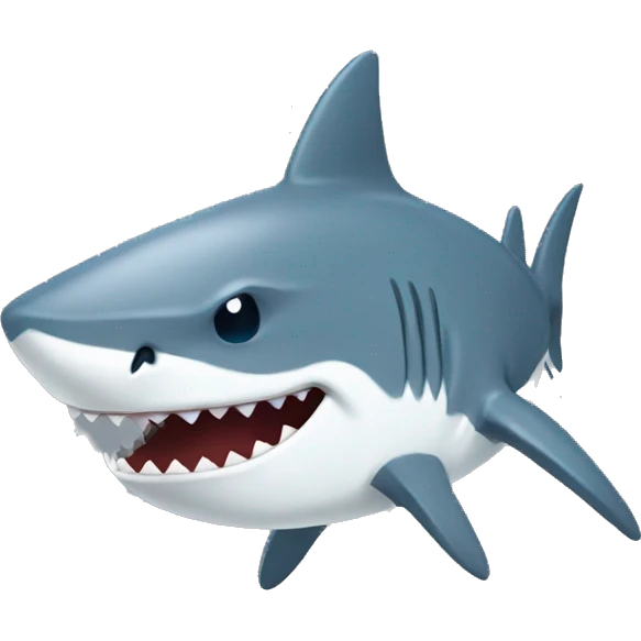 shark programming in javascript while crying emoji
