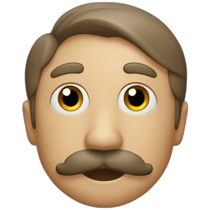 Lolo moustache emoji