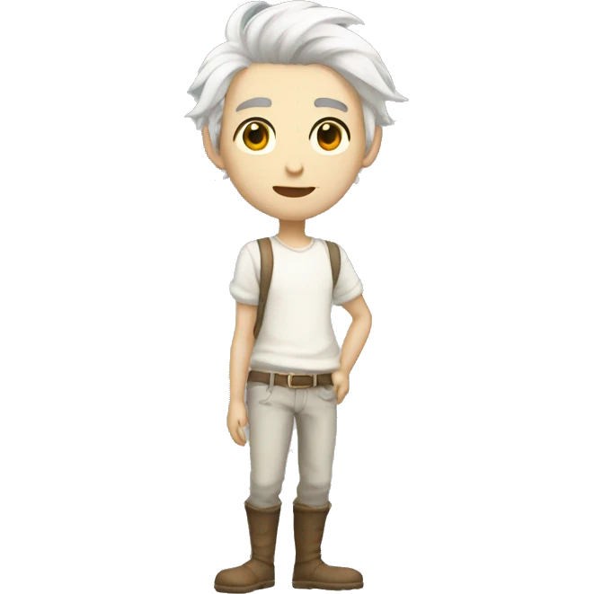 a game character showing his full body, white skin emoji