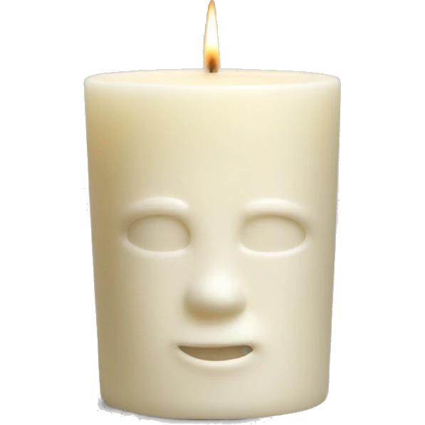 White barn vanilla candle  emoji