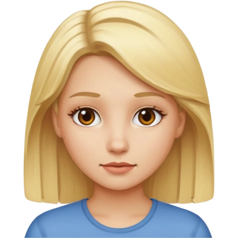 blonde girl pooping  emoji