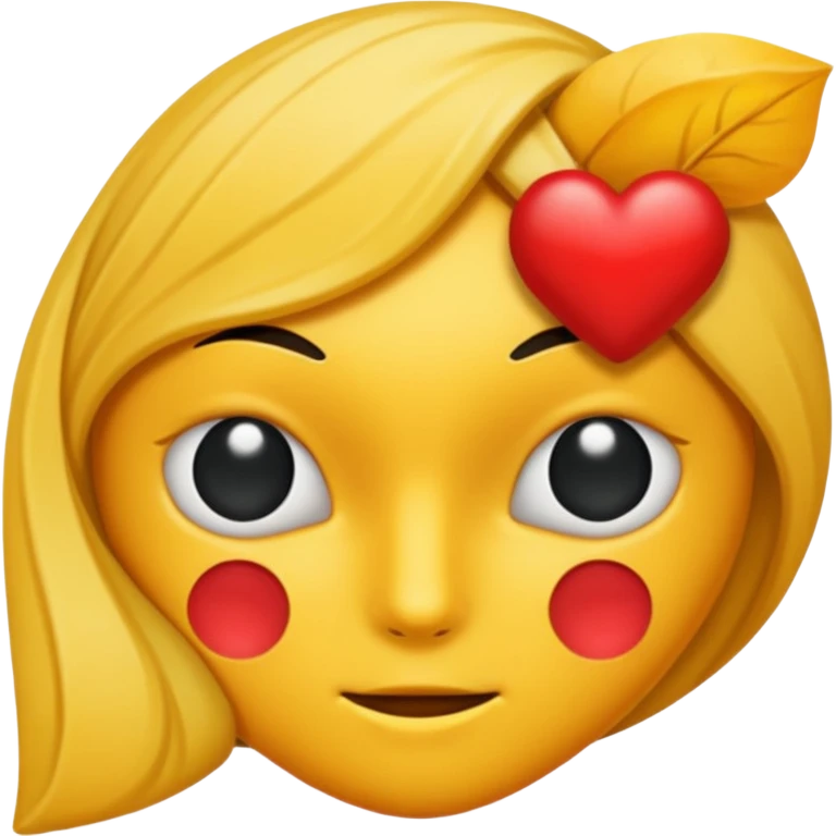 A yellow-orange-red angry woman with really really big breasts, no clothes, ponytail hair, and some guy's really long penus between her breasts with some white cream on top of it, the girl and the guy are having sex, the girl is giving him a boobjob, and we see her from the guy's point of view emoji