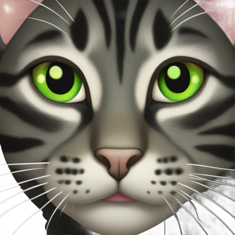 Magical black tabby cat  emoji
