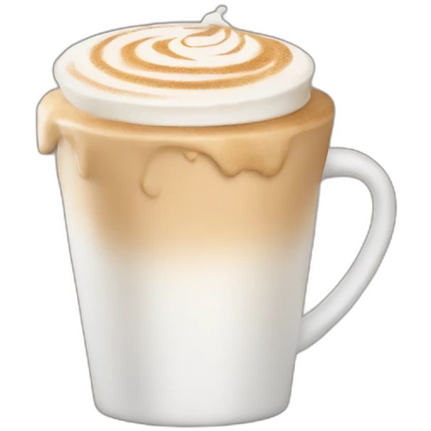 drinking caffe latte emoji