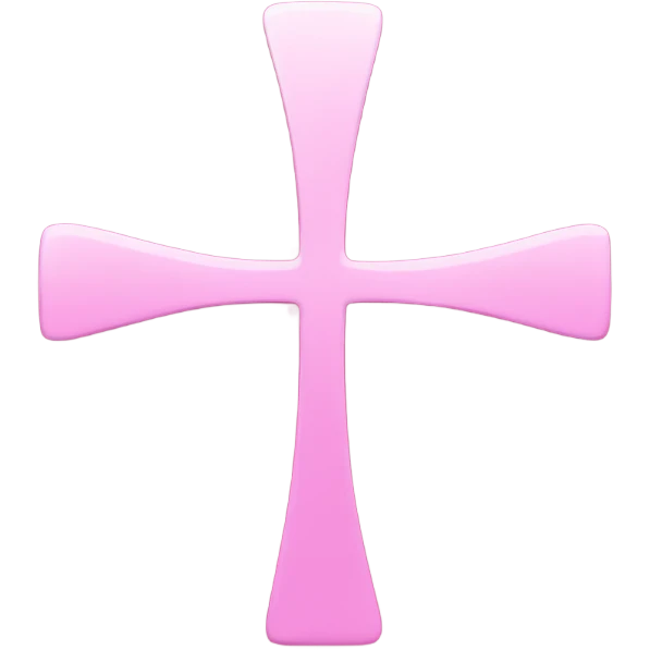 Pink cross mark icon emoji