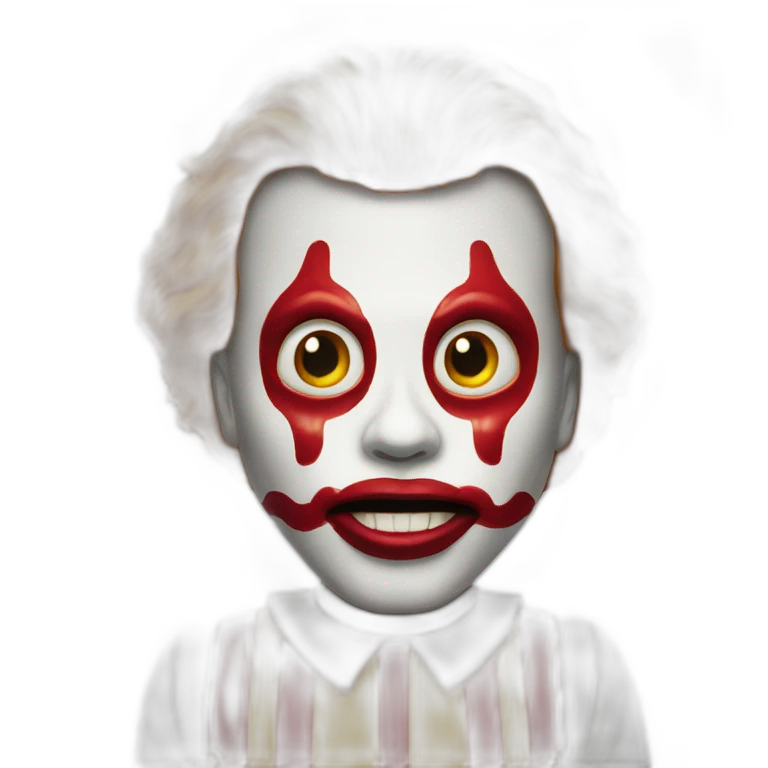 scary ronald mcdonald emoji