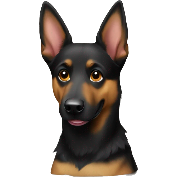 australian kelpie german shepherd mix dog emoji