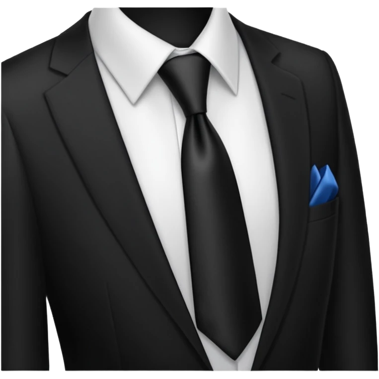 black neck tie emoji