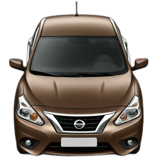 Nissan Sunny 2017 brown emoji