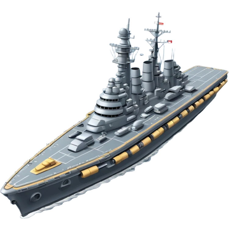 battleship arial view emoji