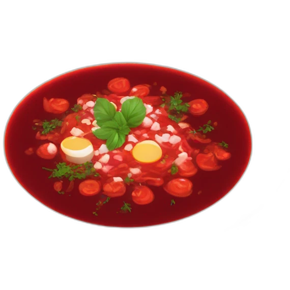 a plate of borscht emoji